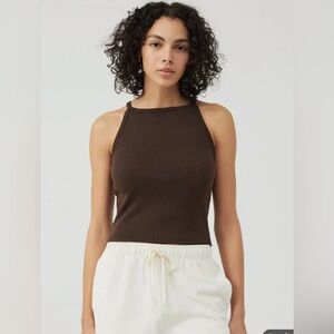 NEW Outdoor Voices Cozy Rib Tank in Java in Size XXS